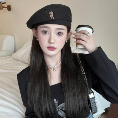 블리시 곰돌이 패션 빵모자 베레모