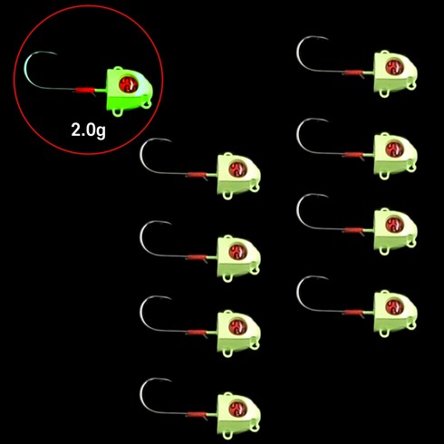 풀치지그헤드 - 볼락지그헤드 갈치 야광 지그헤드, 8개