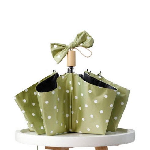 수동양산 - Arras 자외선차단 양산 암막 우산 심플한 예쁜양산 우양산 가벼운 접이식 3단 도트무늬