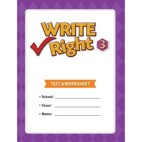 Write Right 3(Test & Worksheet), NE Build&Grow, 9791125326410