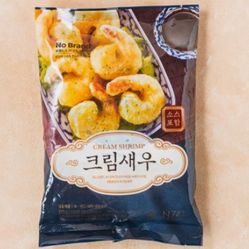 노브랜드 크림새우 400g [캠핑음식추천 어린이간식 이마트 닭꼬지 밀키트] 간편음식, 1개