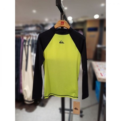 퀵실버키즈 남아 8-16세 슬림핏 긴팔 래쉬가드 (KD21BR222-YEL)(3098493) 백화점
