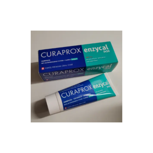 curaprox - [본사정품] 큐라덴 큐라프록스 엔자이칼1450 고불소 잇몸 시린이 구내염 치약, 75ml, 2개