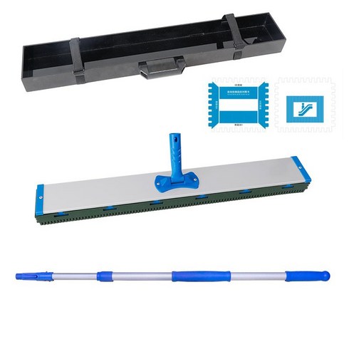 에스컬레이터 청소도구 빌딩 호텔 쇼핑몰 계단 밀대 브러쉬, 그린 80CM W 에스컬레이터 브러쉬세트, 04.그린 80CM W자형