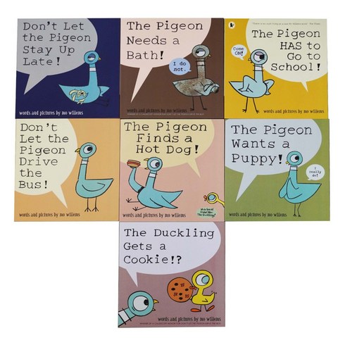 mowillems - [영문판] 모 윌렘스의 비둘기 Mo Willems 피죤 The Pigeon 페이퍼백 7종 세트(음원과 워크시트 문자 발송)