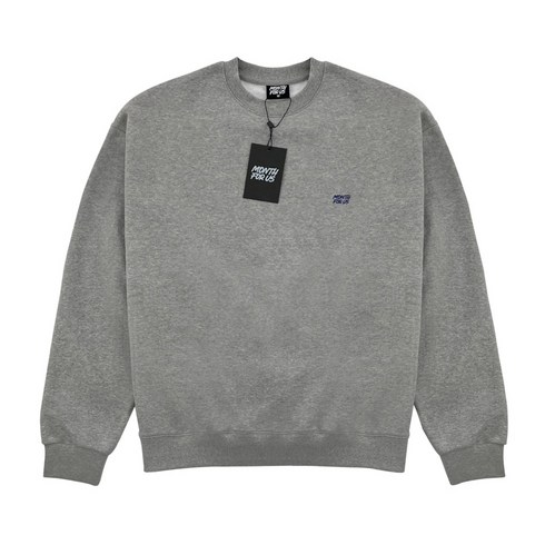 [먼스] MONTH SIGNATURE LETTERING LOGO SWEAT SHIRT GRAY [MONTHFORUS]