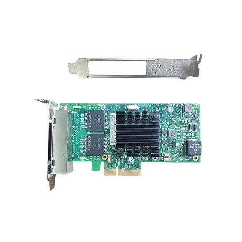 [해외정품] SVNXINGTII I210 T1 NIC 1Gb RJ45 포트 PCI E X1 이더넷 컨버지드 네트워크 어댑터 1G 익스프레스 윈도우 서버/윈도우/리눅스 지원, [미국직배송] I350-T4