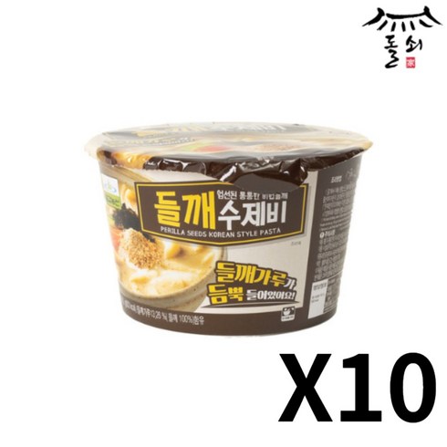 칠갑농산 들깨 수제비 컵 188.5g x 10개