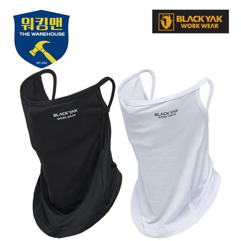 블랙야크 S-페이스스카프 골프 등산 자외선 차단 야외활동 스포츠 귀걸이형 남여공용 메쉬 마스크, 블랙