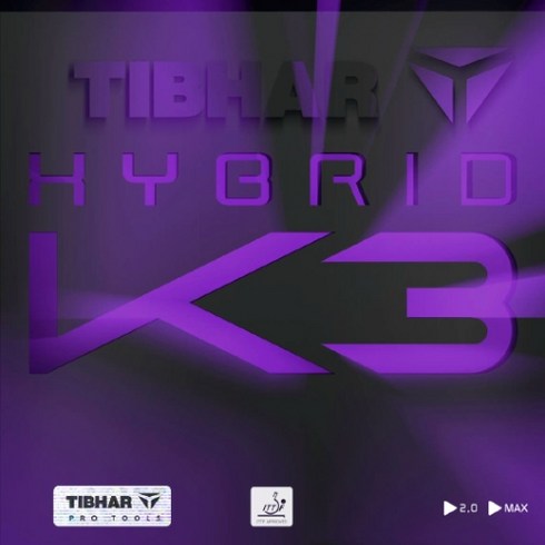 [THIBAR] 티바 HYBRID K3 - 하이브리드 K3 탁구러버, 적맥