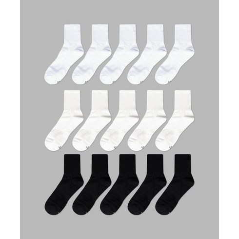 IL-O-GONG-CHIL 결제 5일 이내 출고 [10PACK] 1507 모노 트라우져 하프 삭스 _ 스노우화이트/화이트/블랙 MONO TROUSER HALF SOCKS_ SNOW