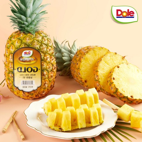 Dole 본사직영 스위티오 골드 파인애플 1.7kg*4과, 4개