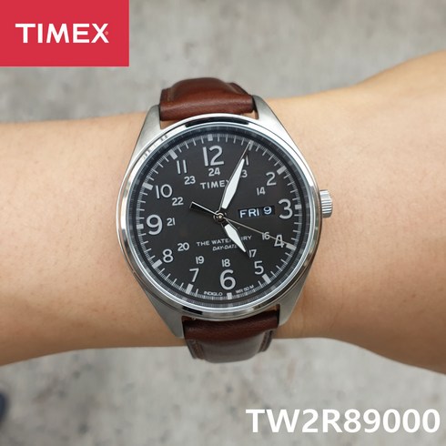 [정품]국내 당일발송 정품 TIMEX 타이맥스시계 TW2R89000 워터베리 남성가죽시계 정장시계 시계선물