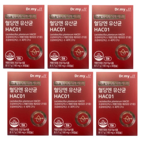 에이투젠 혈당엔 유산균 HAC01 190mg x 30캡슐 6개월분 /SJ, 상세페이지 참조, 상세페이지 참조, 상세페이지 참조