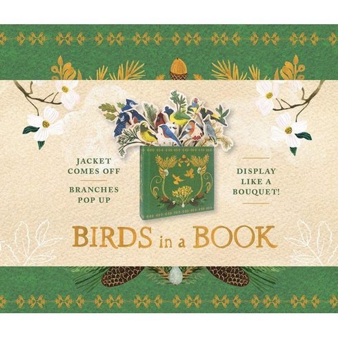 [부케북] Birds in a Book:Jacket Comes Off. Branches Pop Up. Display Like a Bouquet!, Abrams Noterie