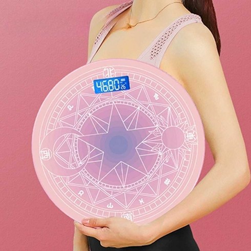 마법진체중계 카드캡터 여성 체지방 몸무게 usb 매직, 상세 페이지 참고, 마법진 배터리