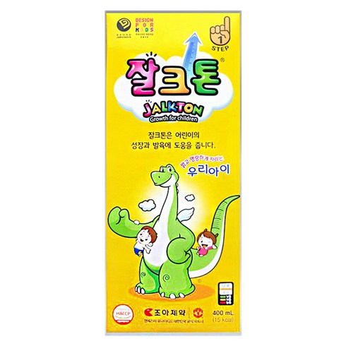 조아제약 잘크톤 어린이 성장 발육 비타민 영양제 액상 400ml, 100일~6세 잘크톤 스텝1, 1개
