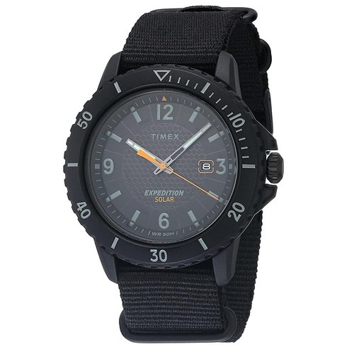 Timex 남성용 익스페디션 태양열 패브릭 손목시계 TW2U30300 상품번호