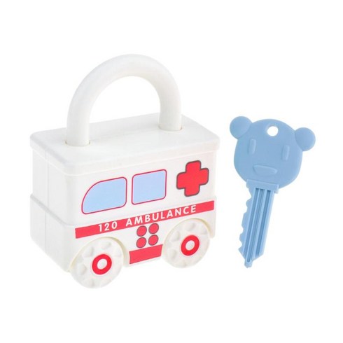 GHSHOP 몬테소리 장난감 어린이 유아 유치원을 위한 열쇠가 있는 자물쇠 학습, PP, 하얀색