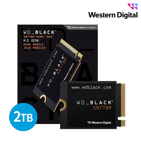 WD BLACK SN770M M.2 2230 NVMe SSD, 2TB