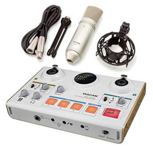 TASCAM 타스캠 MiNiSTUDIO CREATOR US-42W 순정 마이크 세트 TM-80 첨부