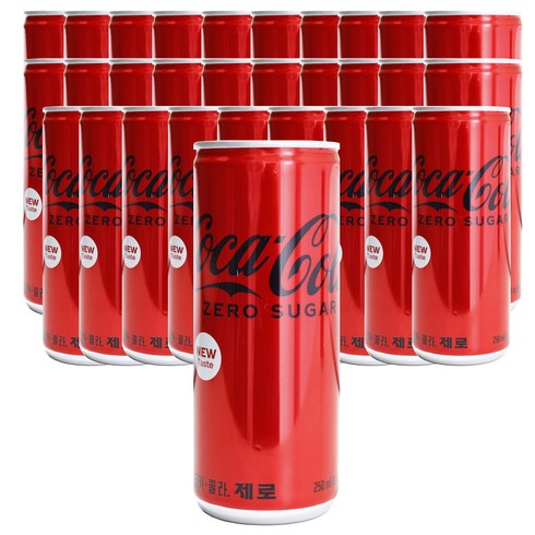 2023년 가성비 최고 코카콜라제로 - 코카콜라 제로 캔, 250ml, 30개