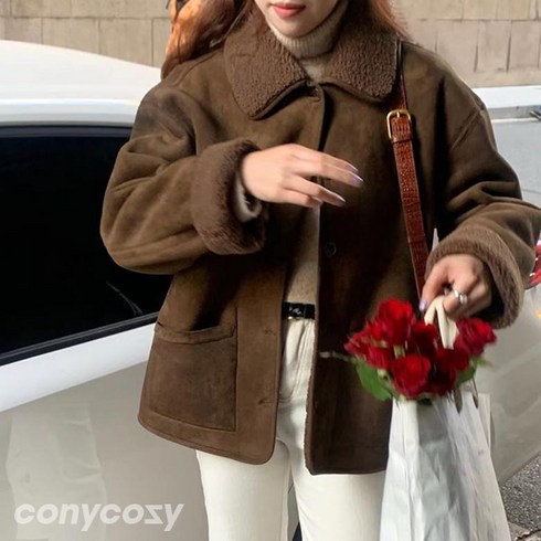 2023년 가성비 최고 리버시블무스탕 - 코니코지 보스톤 리버시블 무스탕