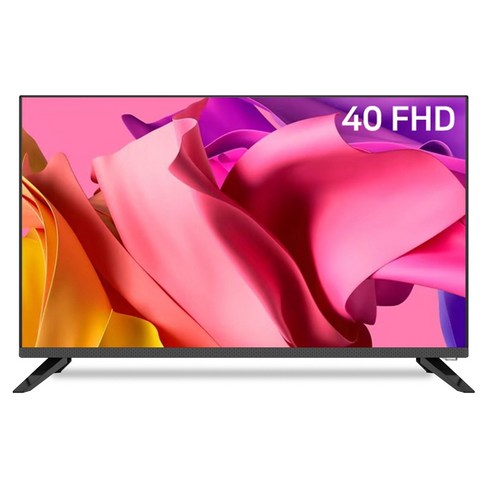 삼성패널 중소기업 40인치 FHD TV 101cm LED TV 스탠드형 벽걸이 가능 자가 설치 방문 설치, 벽걸이형 택배배송(상하좌우 브라켓)