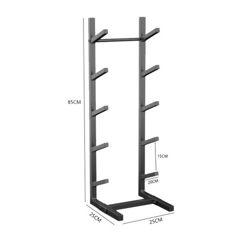 스케이트 보드 거치대 수납 진열대 선반 홀더 전시 정리대, (25x25x85CM) 5층, 1개