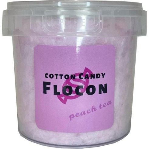 COTTON CANDY FLOCON 일본직구 솜사탕 솜사탕(복숭아차 0.9온스(25g), 사이즈, 1개, 25g