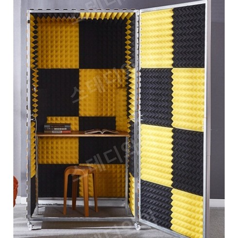 조립식방음부스 가정용 방음부스 노래방 독서실, 화이트 (80x105x200), 1개