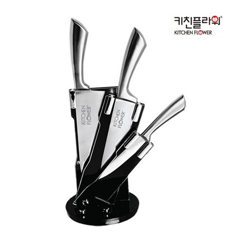 알티피아 키친플라워 통스텐 칼세트 4종 56767D, 단일옵션