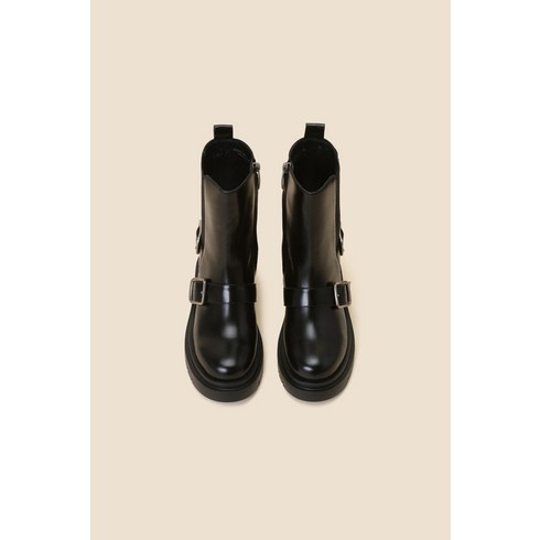 슈콤마보니부츠 - 슈콤마보니 Buckle chelsea boots(black) DG3CW24521BLK / 블랙