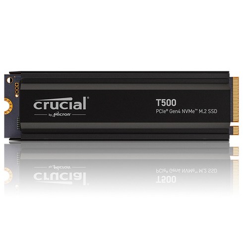 mx5001tb - [마이크론] Crucial T500 M.2 NVMe 2280 아스크텍 [1TB TLC] Heatsink, 마이크론 Crucial T500 히트싱크 M.2 NVMe 아스크텍 (1TB), 1TB