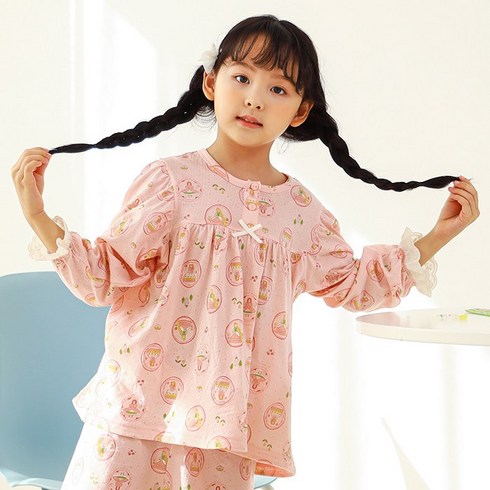 삐삐롱 [삐삐롱SS]셀레나 자카드 파자마 9부 상하세트