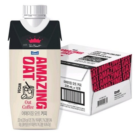 294297 매일 어메이징 오트 커피 330mlx12개입, 330ml, 12개
