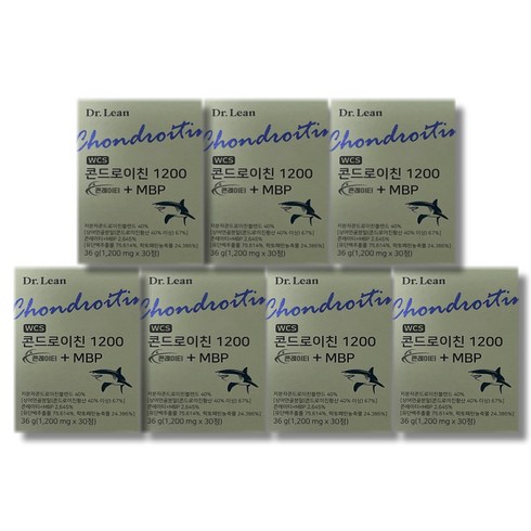 닥터린 NEW 콘드로이친 1200 콘레이티MBP 12개월분 - 닥터린 콘드로이친 1200 콘레이티 MBP 1200mg x 30정 7박스