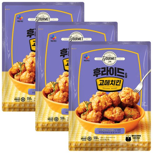 CJ 고메치킨 후라이드 550g, 3개