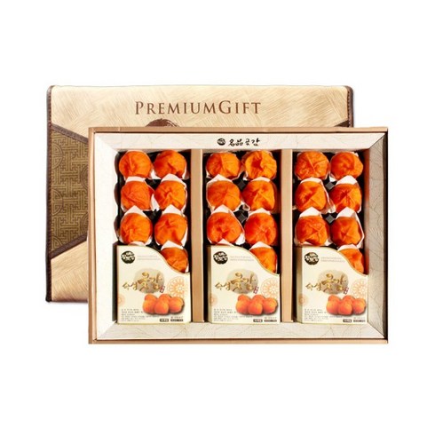 황토방 소백산 청결 반건시 곶감 30과 선물세트, 1