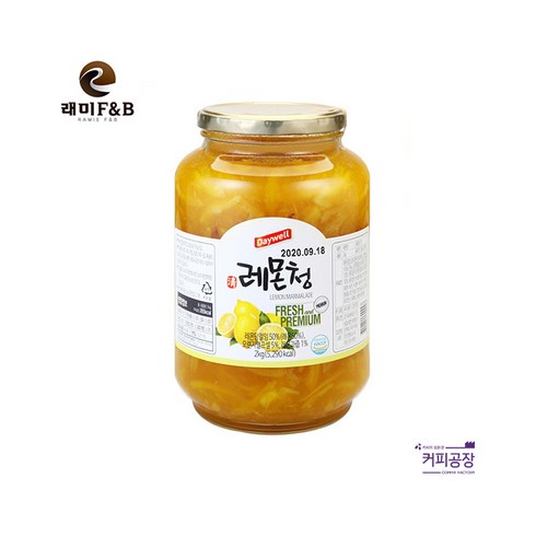 쥬피터 데이웰 레몬청 2kg, 1개, 1개