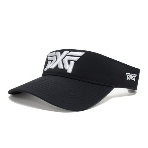 PXG 남녀공용 스포츠 바이저 골프썬캡 골프웨어 골프모자 골프캡, Black