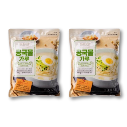 콩국물가루 - [노브랜드] 콩국물가루 400g 찬물에도 잘 녹는, 2개