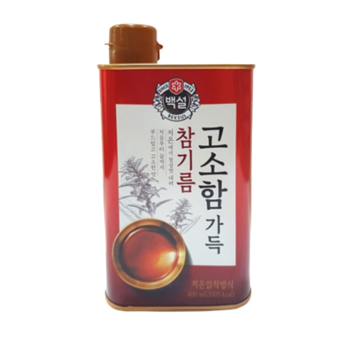 백설 고소함 가득 참기름, 400ml, 12개