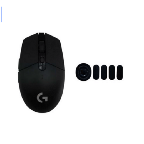 2023년 가성비 최고 g304 - 로지텍 G304 LIGHTSPEED 게이밍 무선 마우스 + 마우스피트 세트, 블랙+마우스피트