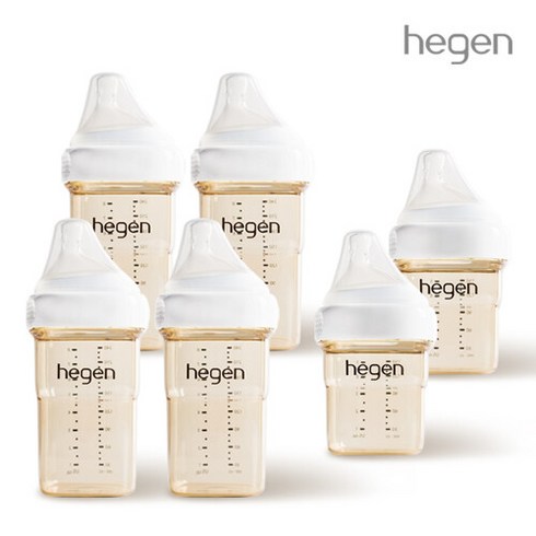 헤겐 혼합 수유 패키지2 (젖병 240ml 4P+150ml 2P) (젖꼭지 포함), 단품없음