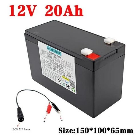 고전류 BMS 전기 자동차 배터리 리튬 팩 30A 분무기 내장 12V 25000mah 12Ah 25Ah, 01 12V 20Ah