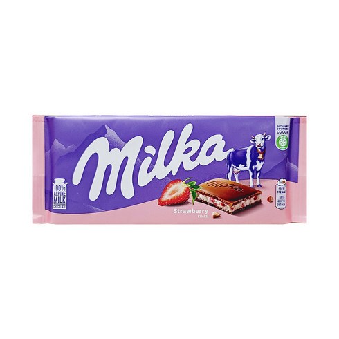밀카 스트로베리 초콜릿 12p, 100g, 30개