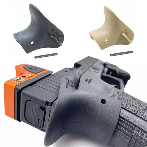 2023년 가성비 최고 건그립 - 글록그립 글록뎀버 뎀버그립 GLOCK THUMB 수직그립 핸드건그립 전동건손잡이 수직손잡이 서바이벌장비 전술장비 에어소프트건 핸드건 밀리터리 빠른배송 토이아이템, TAN(황색계열), 1개