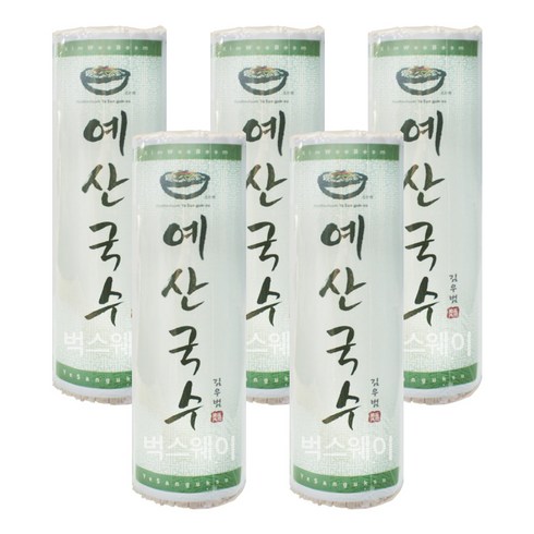 예산국수 중면 1100g, 5개, 1.1kg