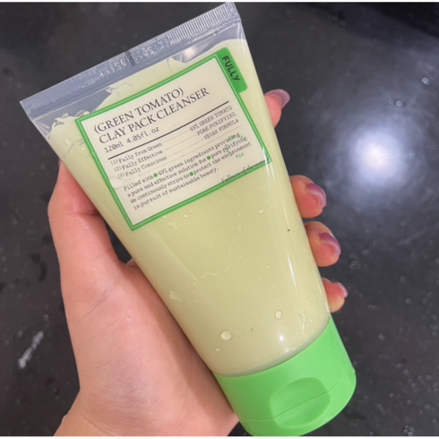 폴리팩클렌저 - 풀리 그린 토마토 클레이 팩 클렌저, 120ml, 1개